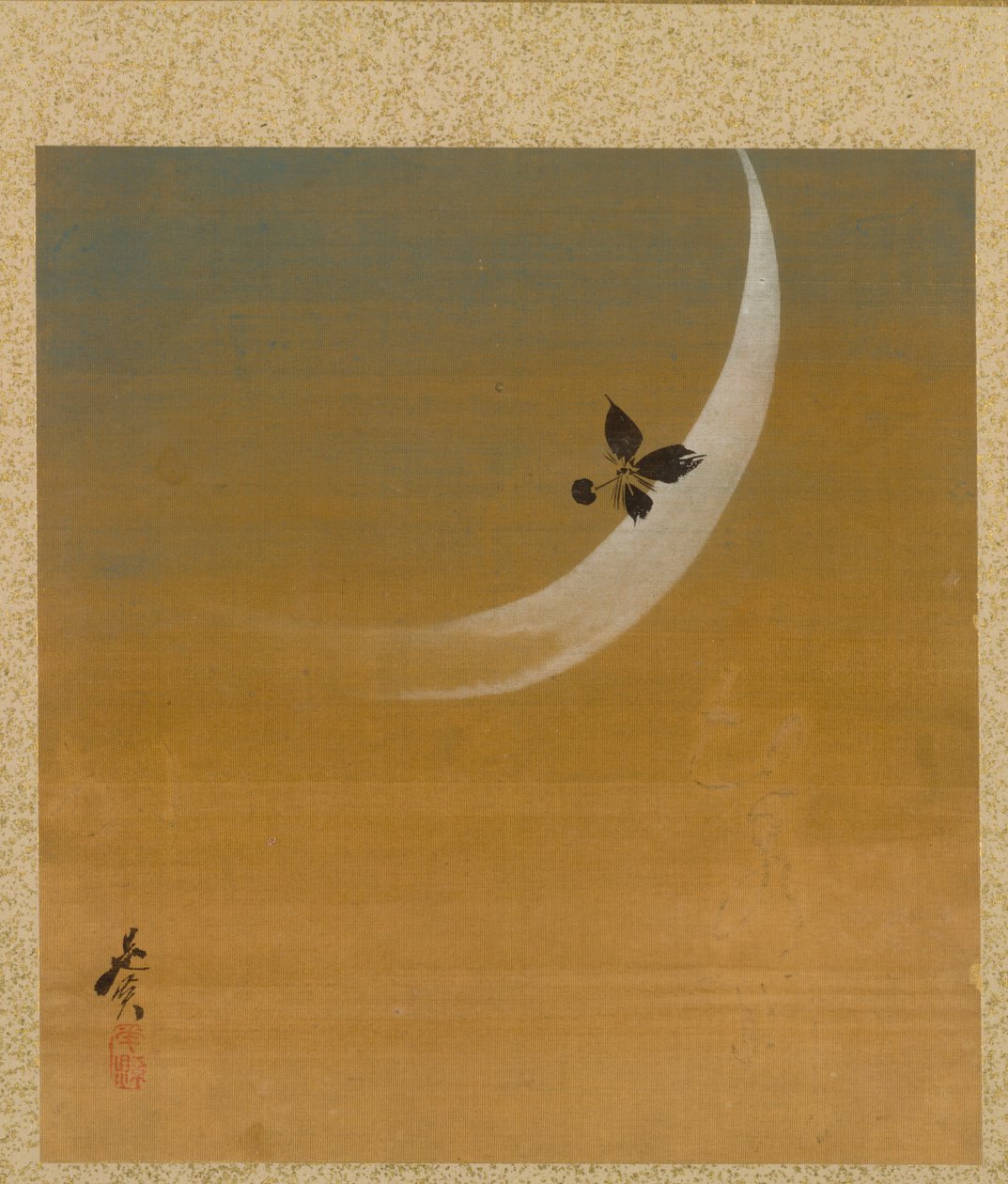 Crescent Moon Album of Paintings by Venerable Zeshin tekijältä Shibata Zeshin