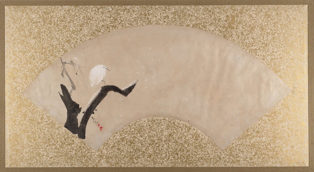 Haikara kannolla, 1800-luvun loppu. tekijältä Shibata Zeshin