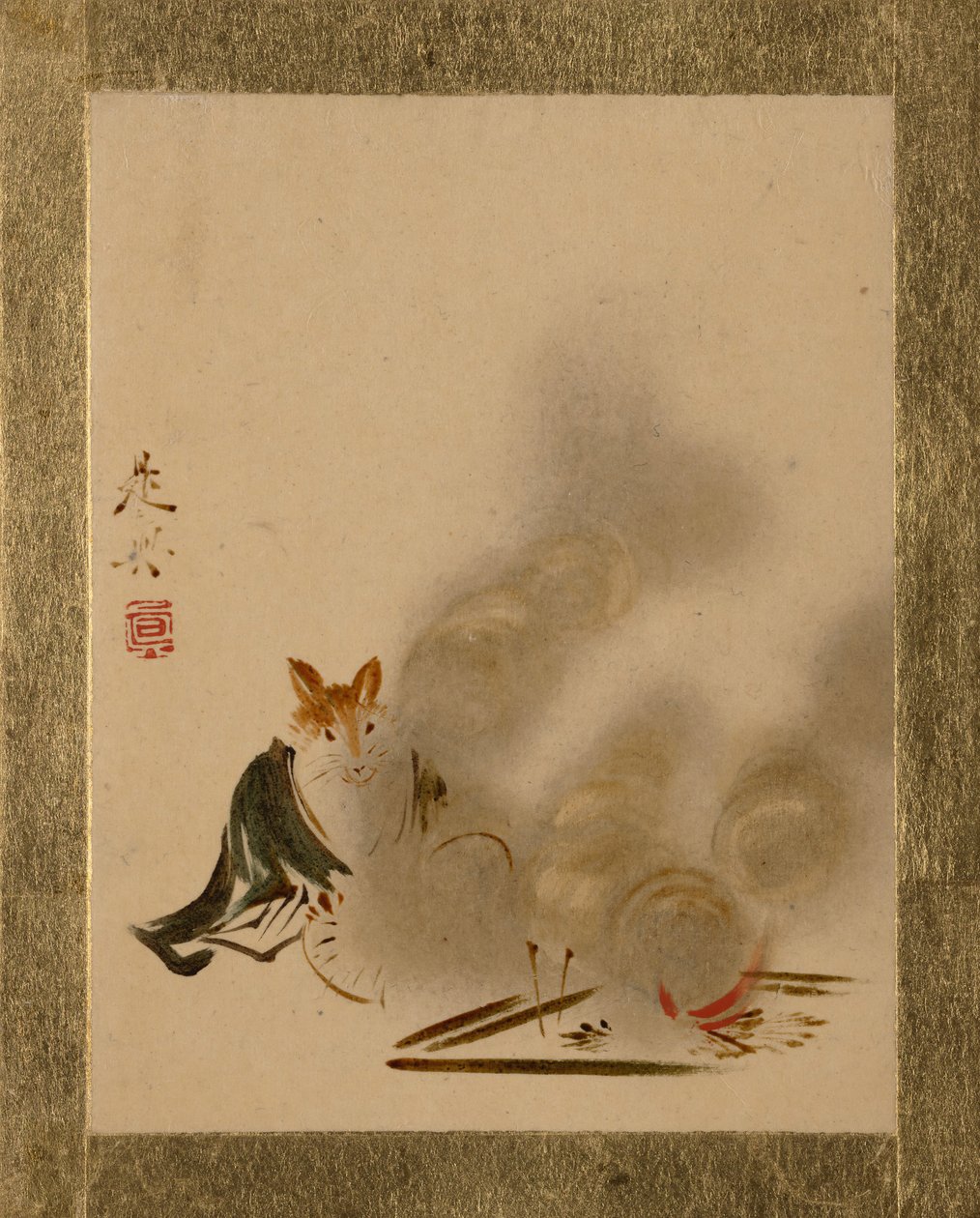 Fox by Mystic Fire. tekijältä Shibata Zeshin