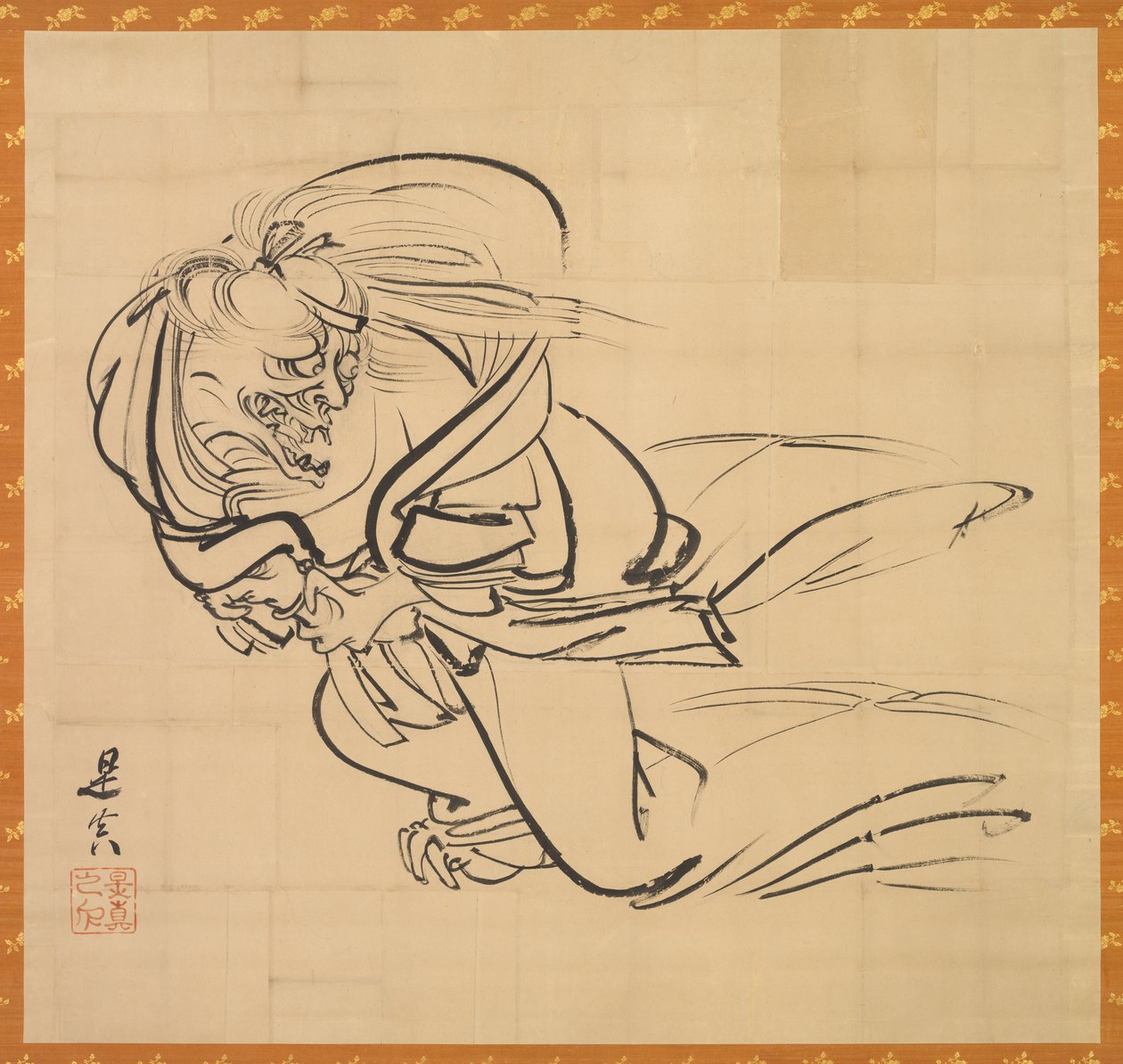 Ibaraki, c. 1840. tekijältä Shibata Zeshin