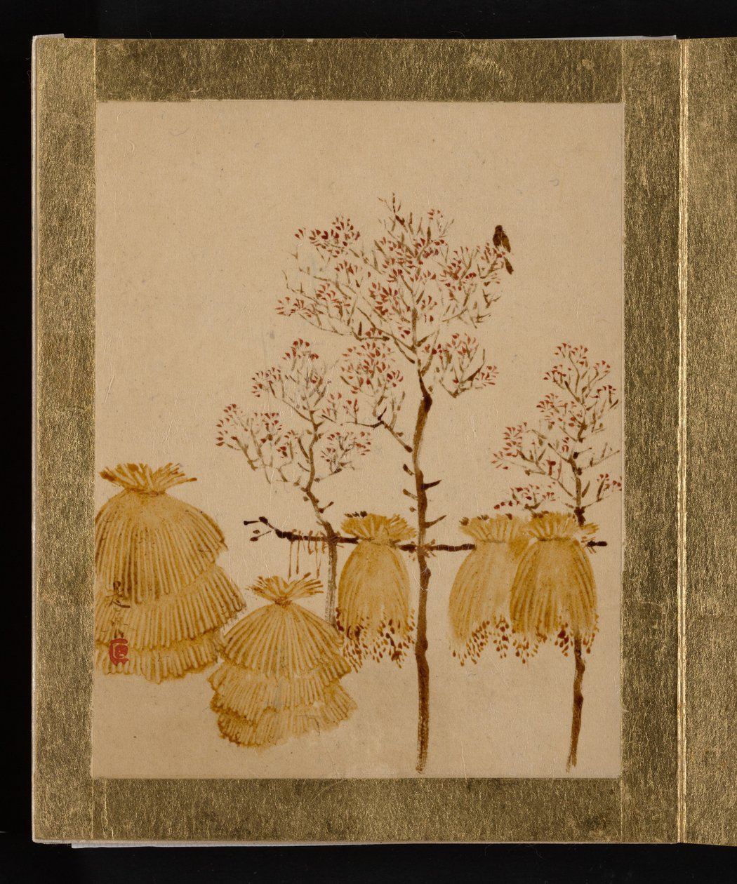 Reisstapel und Bäume tekijältä Shibata Zeshin