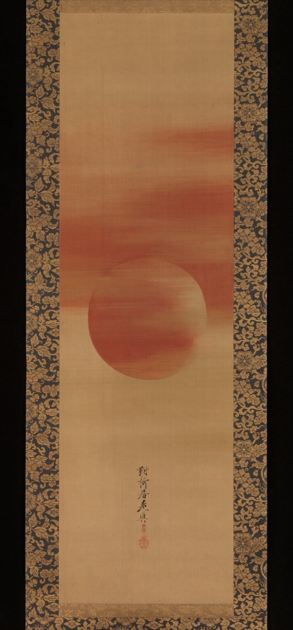 Aufgehende Sonne tekijältä Shibata Zeshin