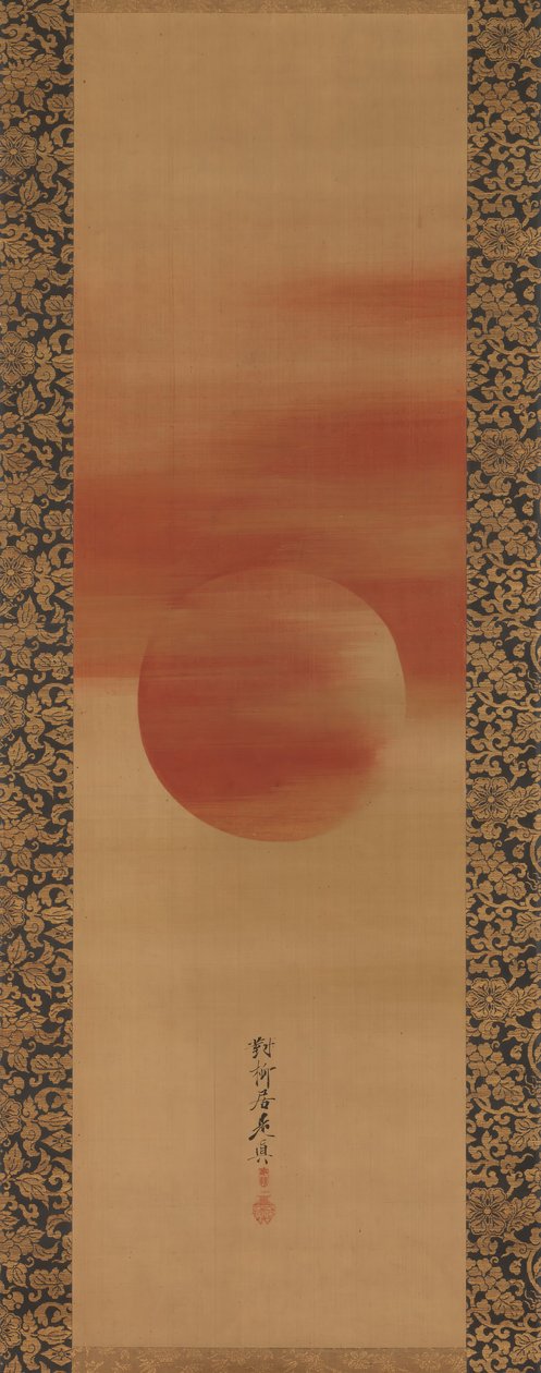 Nouseva aurinko, 1800-luvun toinen puoli. tekijältä Shibata Zeshin