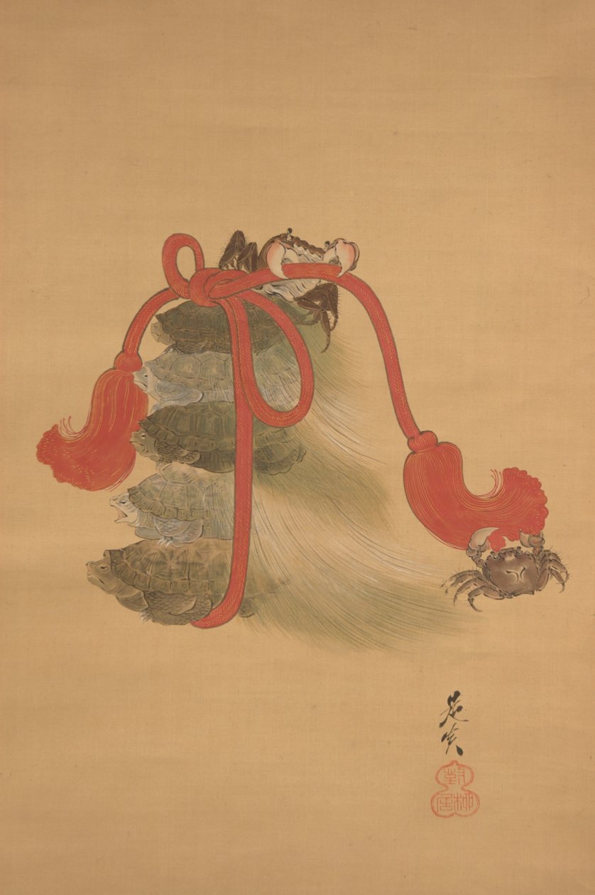 Schildkröten und Krabben tekijältä Shibata Zeshin