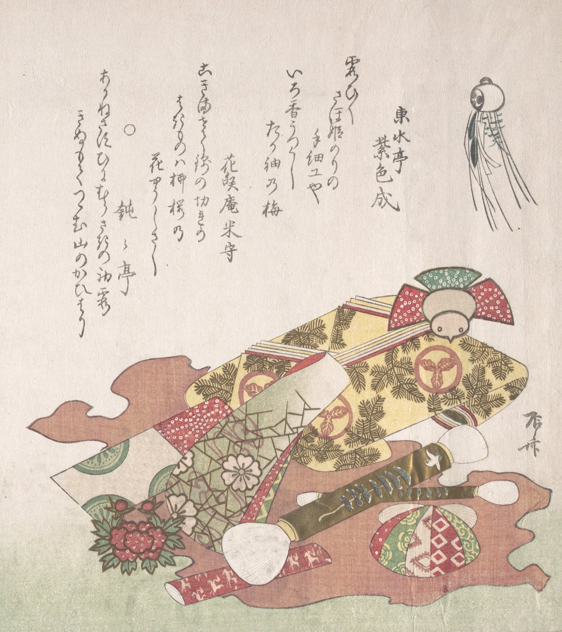 Harjat ja paperikoristeet, 1800-luku, 1800-luku. tekijältä Shinsai