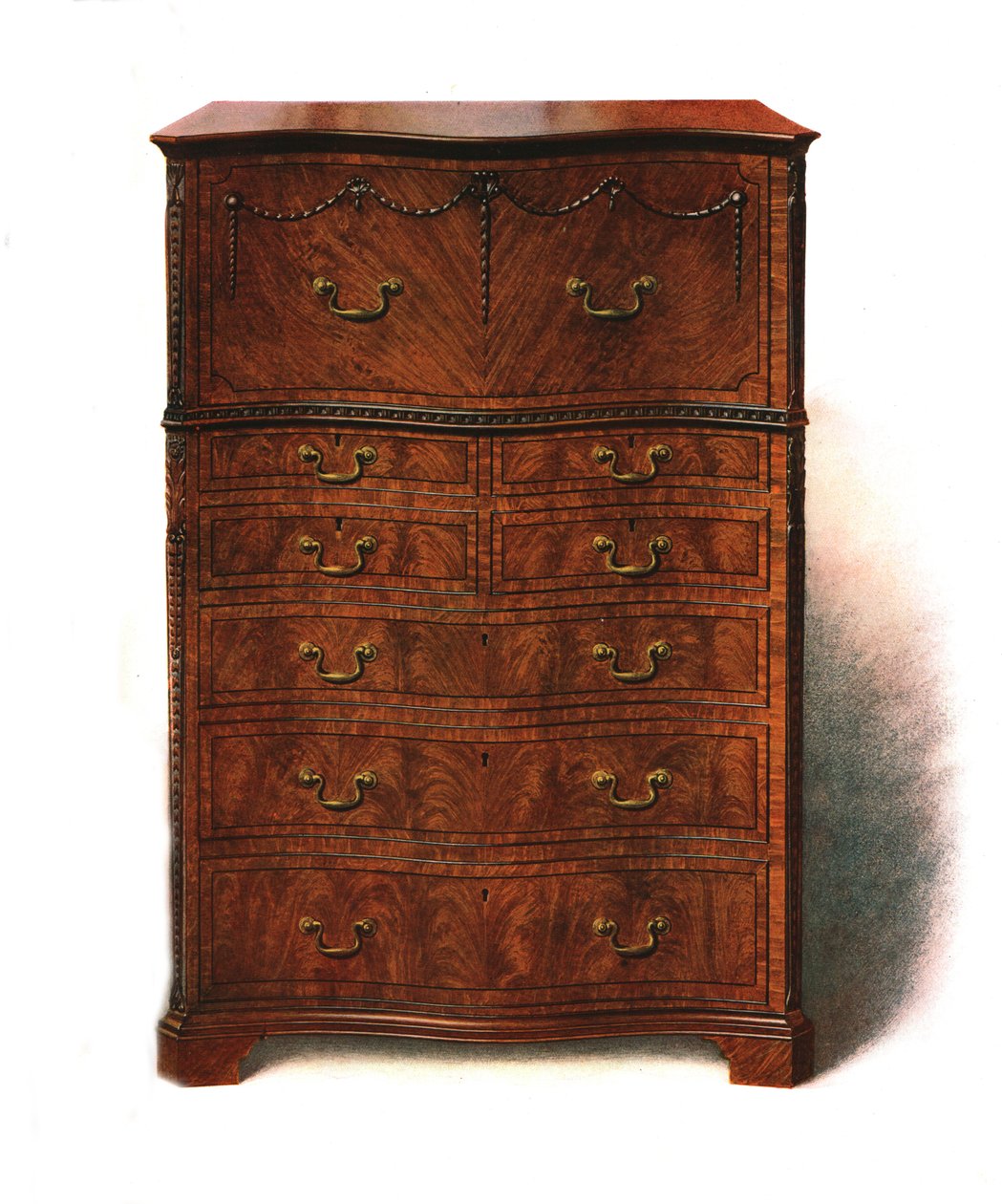 Mahogany Escritoire, 1907 1908. tekijältä Shirley Charles Llewellyn Slocombe