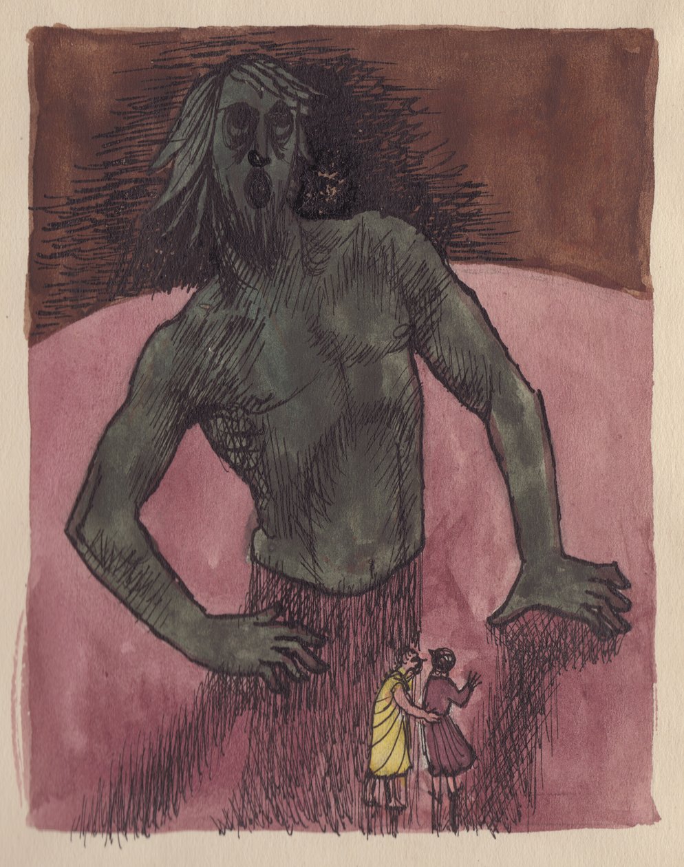 Dante ja Virgil jättiläisen kanssa, 1951. tekijältä Shirley Markham