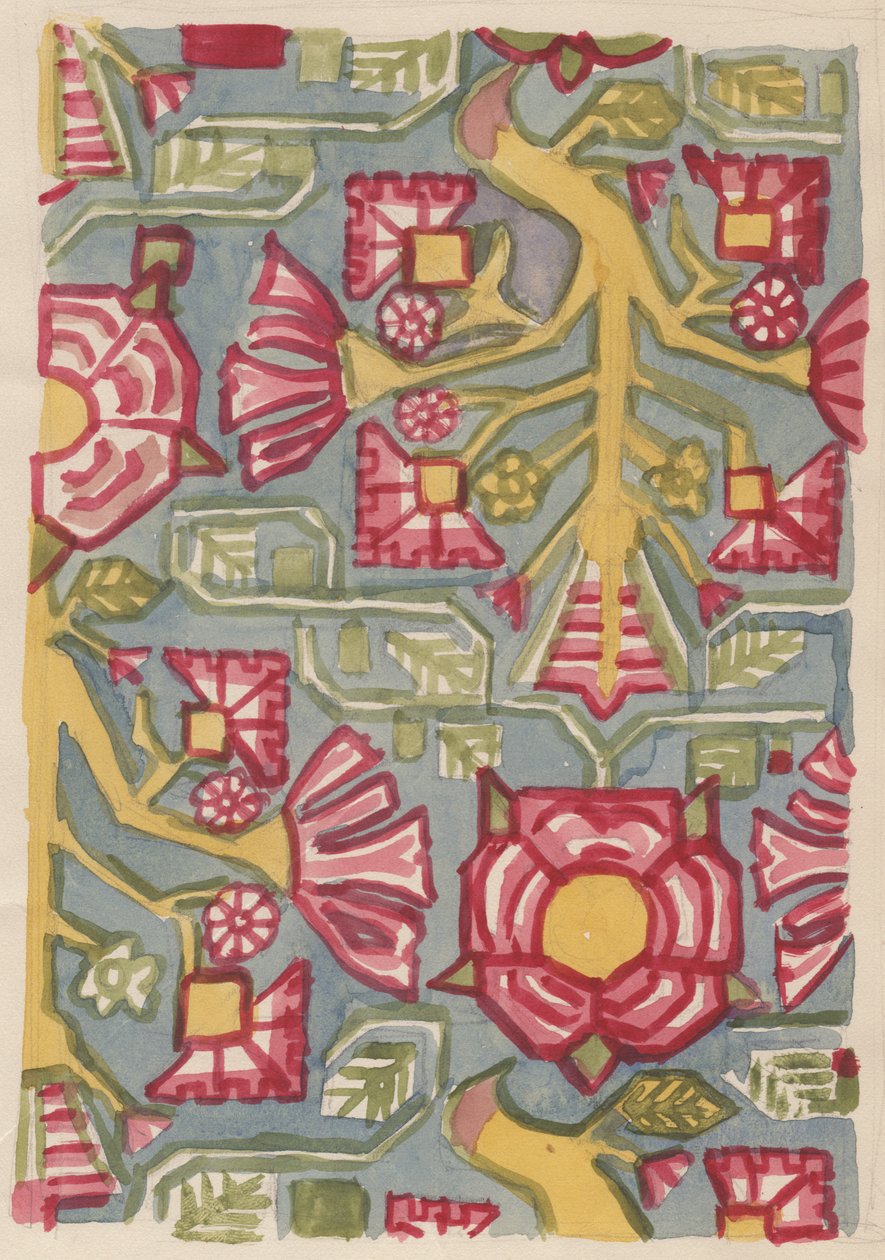 Kukkakuviointi, c1950. tekijältä Shirley Markham