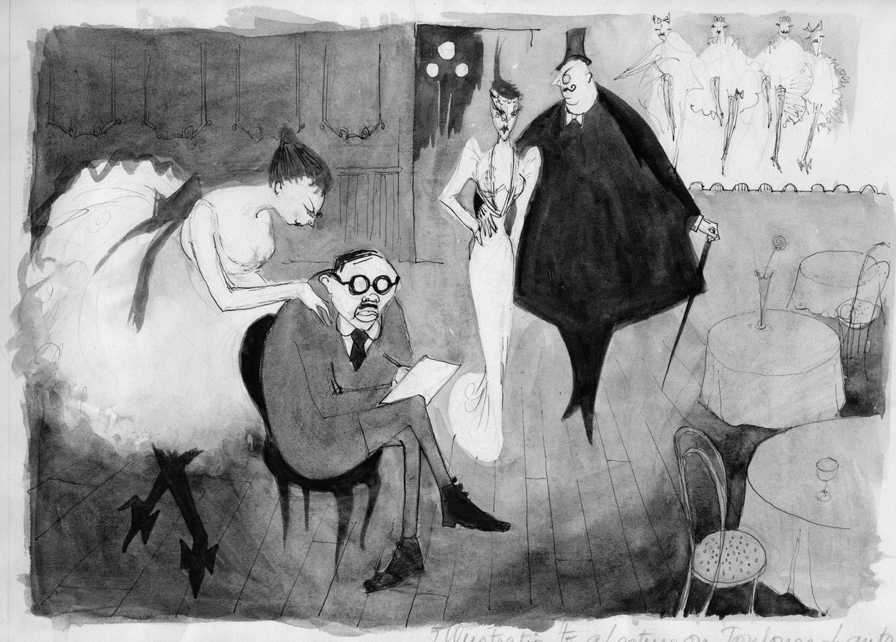 "Kuva luennolle Toulouse-Lautrecista", n. 1950. tekijältä Shirley Markham