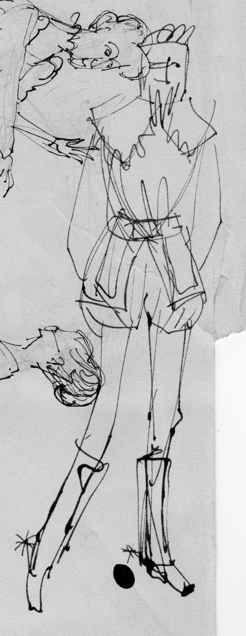 Mies aikakauden puvussa, 1950. tekijältä Shirley Markham