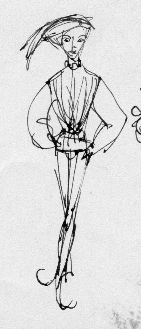 Mies aikakauden puvussa, 1950. tekijältä Shirley Markham