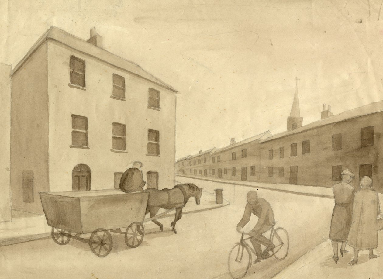 Yksivärinen katukuva, 1951. tekijältä Shirley Markham