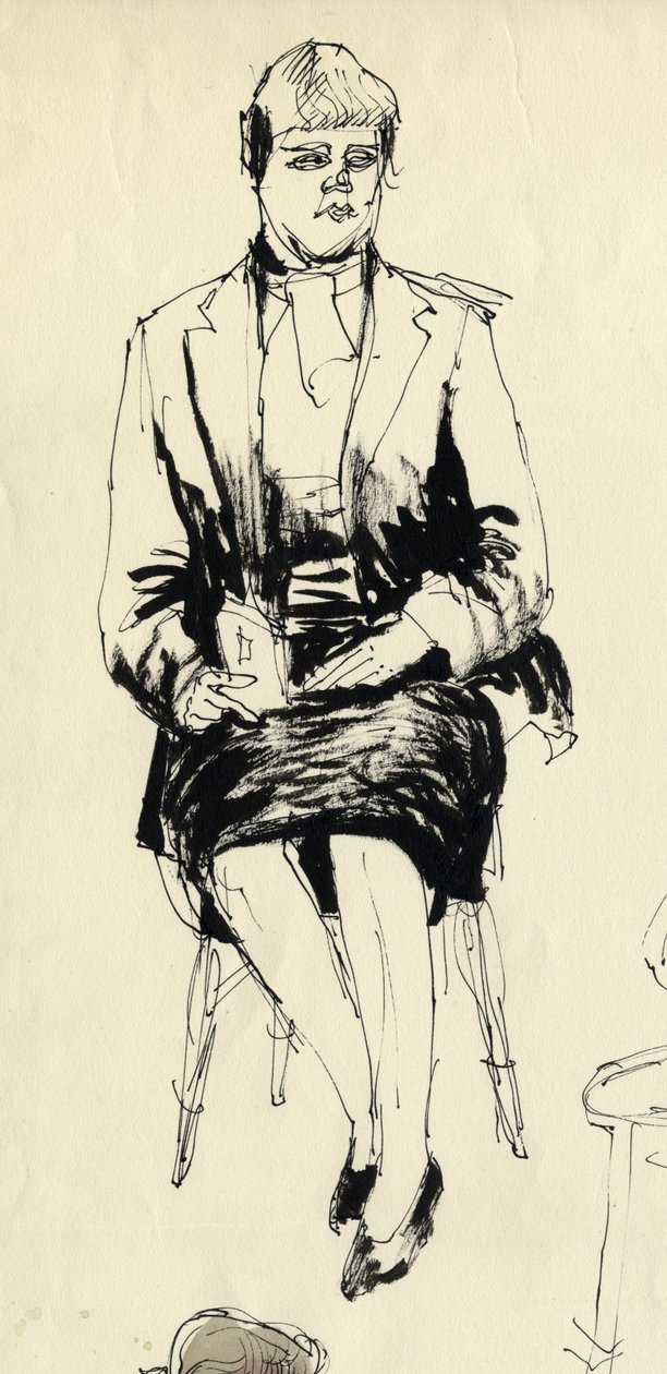 Istuva nainen, 1953. tekijältä Shirley Markham
