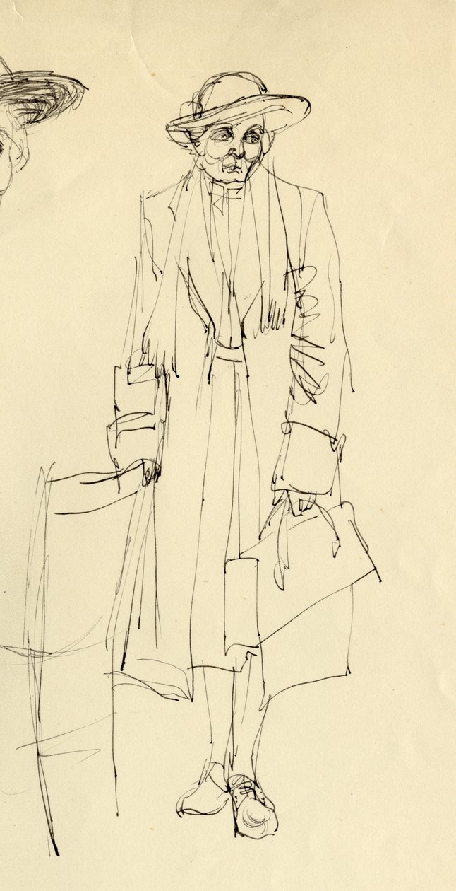 Seisova nainen hatussa, 1953. tekijältä Shirley Markham