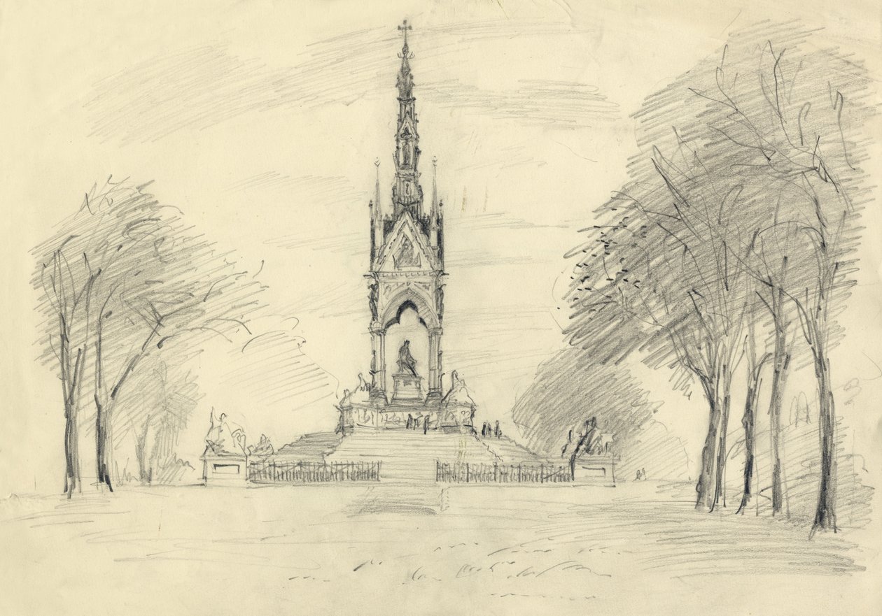Albert Memorial, Kensington Gardens, Lontoo, vuonna 1950. tekijältä Shirley Markham