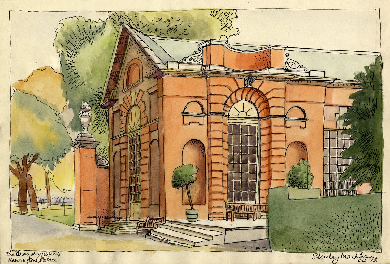 "Orangery, Kensington Palace", vuodelta 1950. tekijältä Shirley Markham