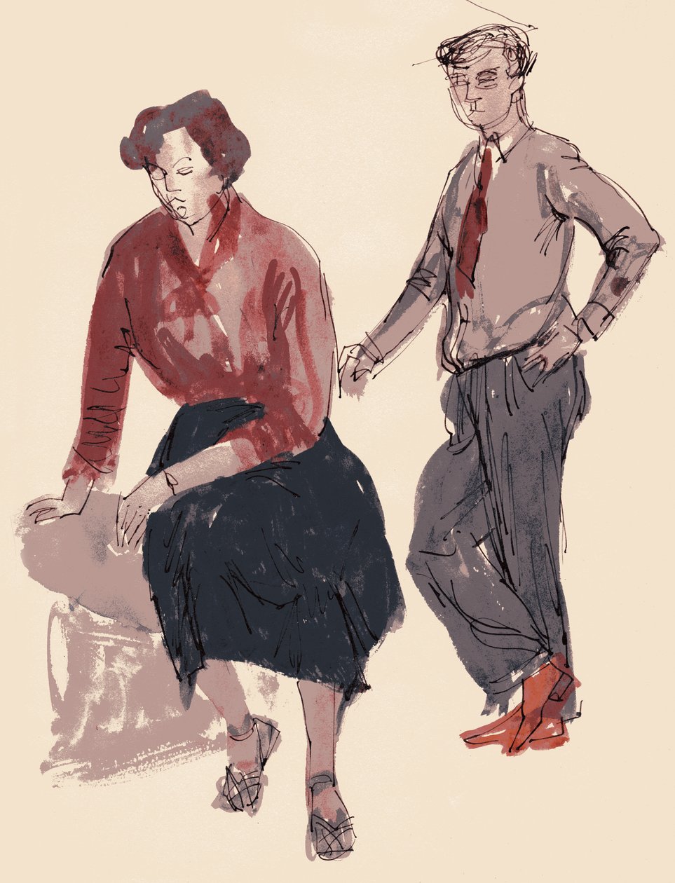 Kaksi hahmoa, 1953. tekijältä Shirley Markham