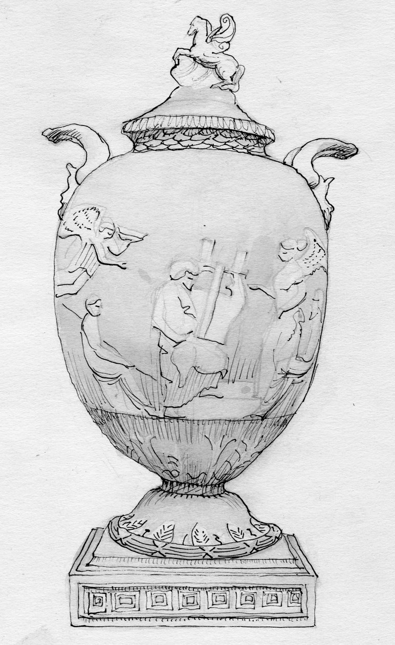 "Wedgwood-maljakko, 1786", 1950. Pegasus-maljakko tekijältä Shirley Markham