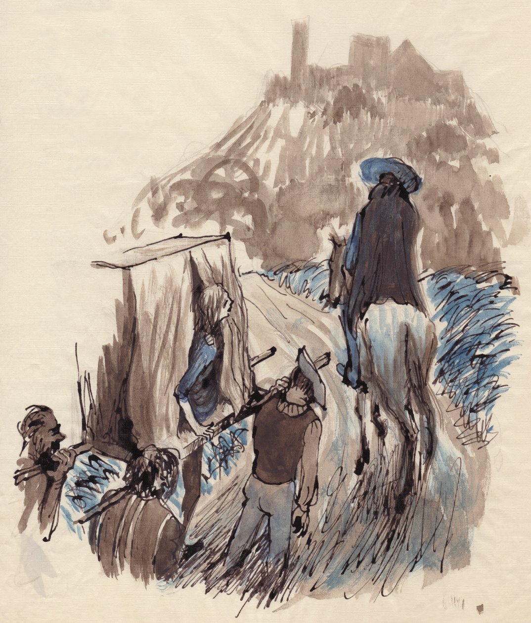 Nainen pentueessa, v1950. tekijältä Shirley Markham