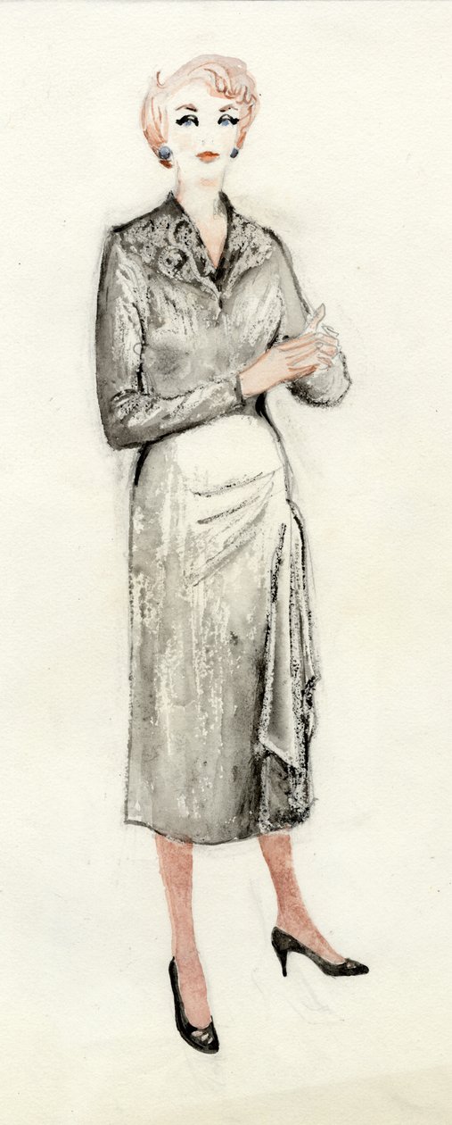 Nainen mustassa mekossa, 1950. tekijältä Shirley Markham