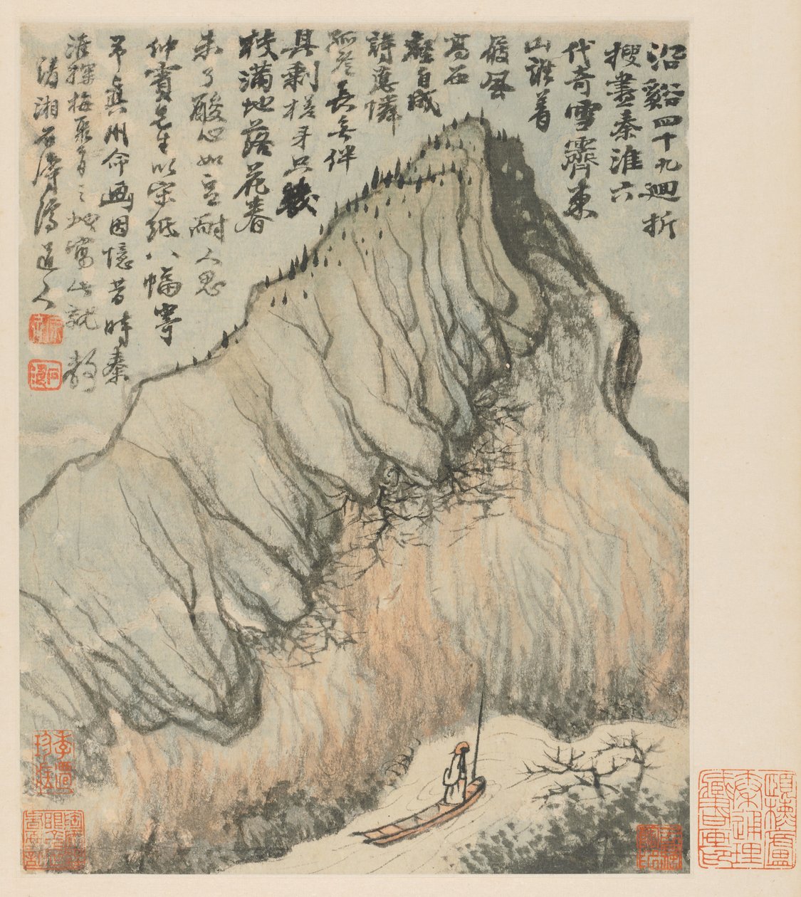 Muistoja Qinhuai-joesta, 1642-1707. tekijältä Shitao