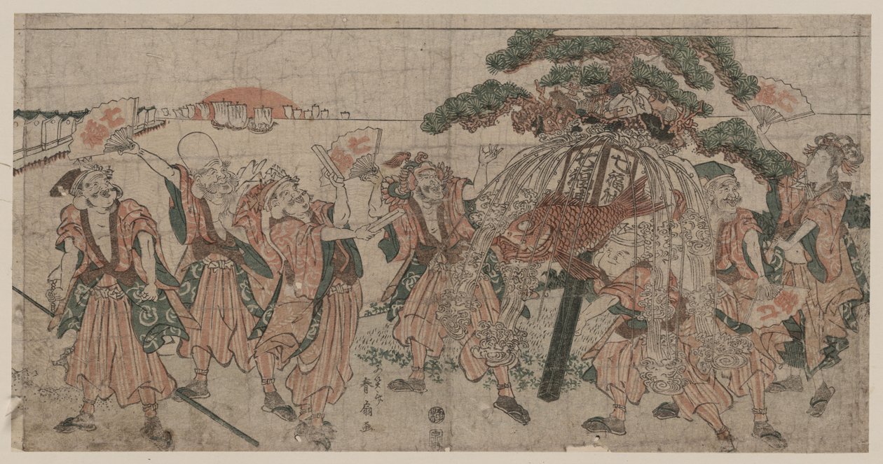 Seitsemän onnenjumalaa, 1810-luku tekijältä Shunsen