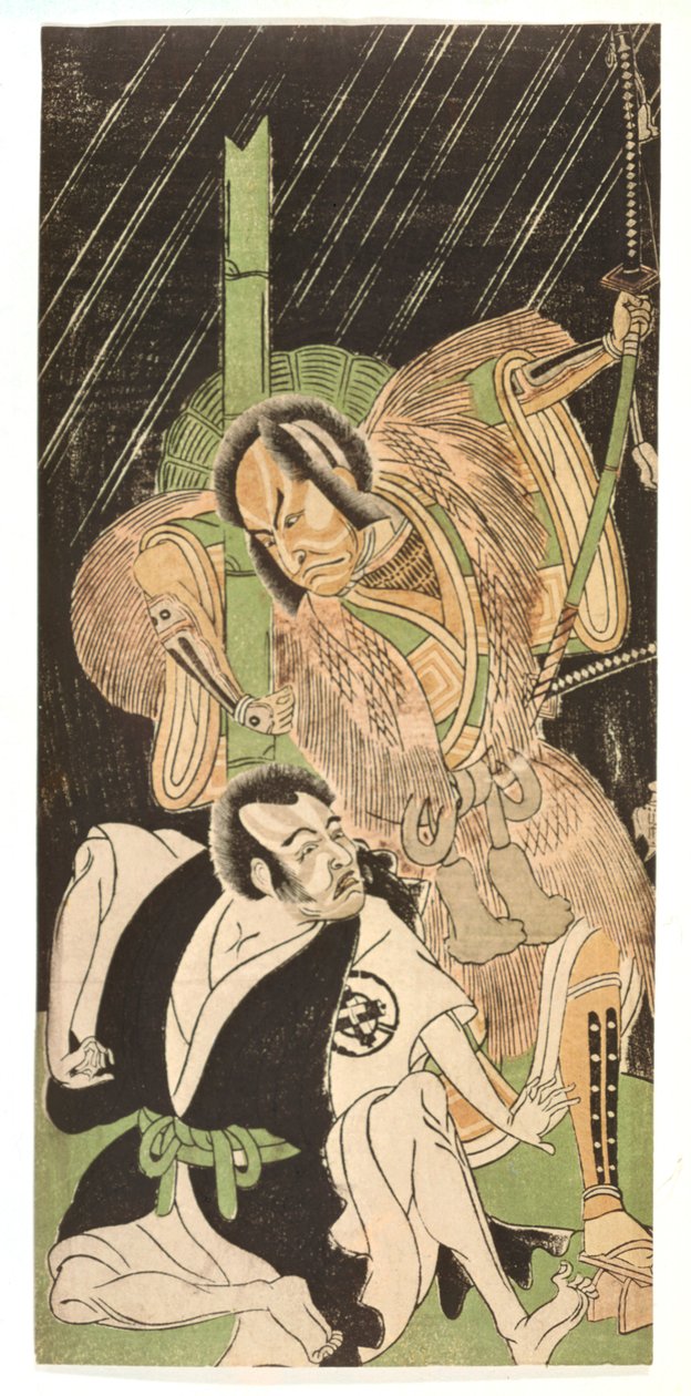 "Näyttelijät samuraina", 1700-luku tekijältä Shunsho