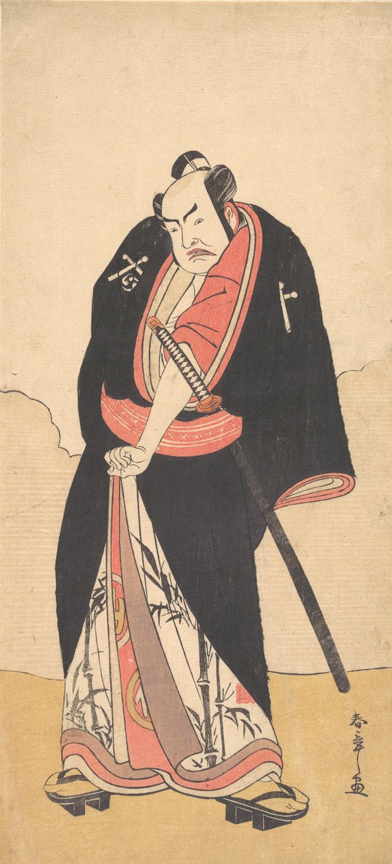 Kabuki Ac ja r Nakamura Transparent Good As Rai Kakiguro, 2. kuukausi, 1780. tekijältä Shunsho