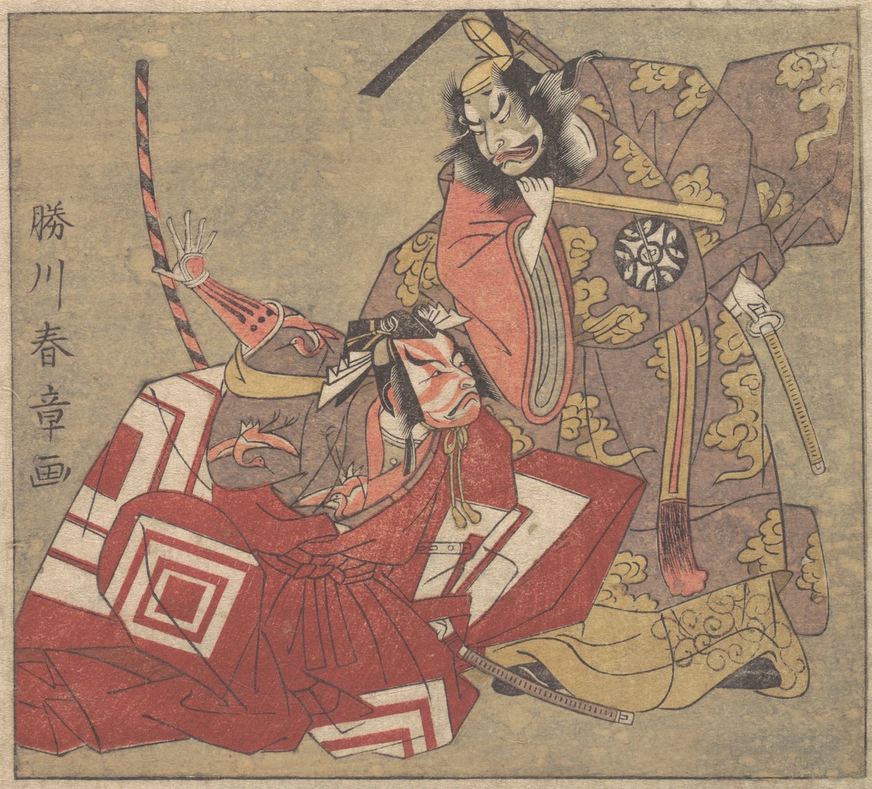 Kohtaus draamasta, 1700-luku. tekijältä Shunsho