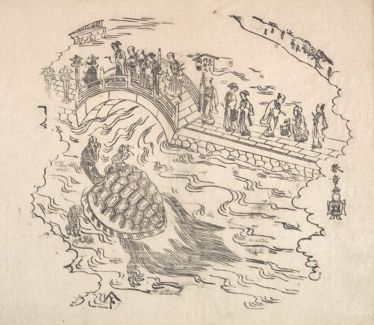 Shinabazu Benten Kaicho: Bentenin palvonnan seremonia Shinabazu-temppelissä, 1700-luku. tekijältä Shunsho