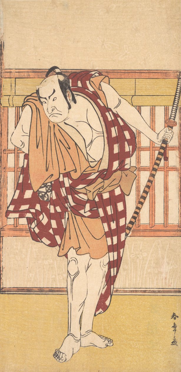 Näyttelijä Nakamura Nakazo Kyokakuna, n. 1777. tekijältä Shunsho