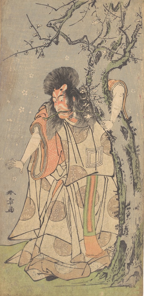 Viides Ichikawa Danjuro hovin jalokugena, 1773 tekijältä Shunsho