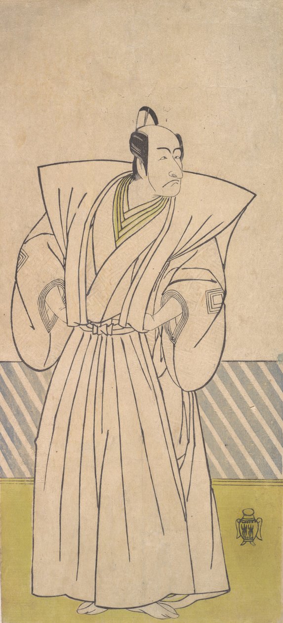 Viides Ichikawa Danjuro korkea-arvoisena samuraina, 1700-luvun lopulla. tekijältä Shunsho