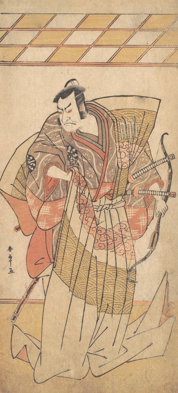 Ensimmäinen Nakamura Nakazo korkea-arvoisena miehenä Naga-Bakamassa, n. 1781. tekijältä Shunsho