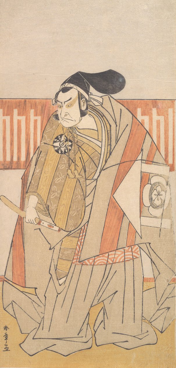 Ensimmäinen Nakamura Nakazo Kudo Suketsunen roolissa, luultavasti 1775. tekijältä Shunsho