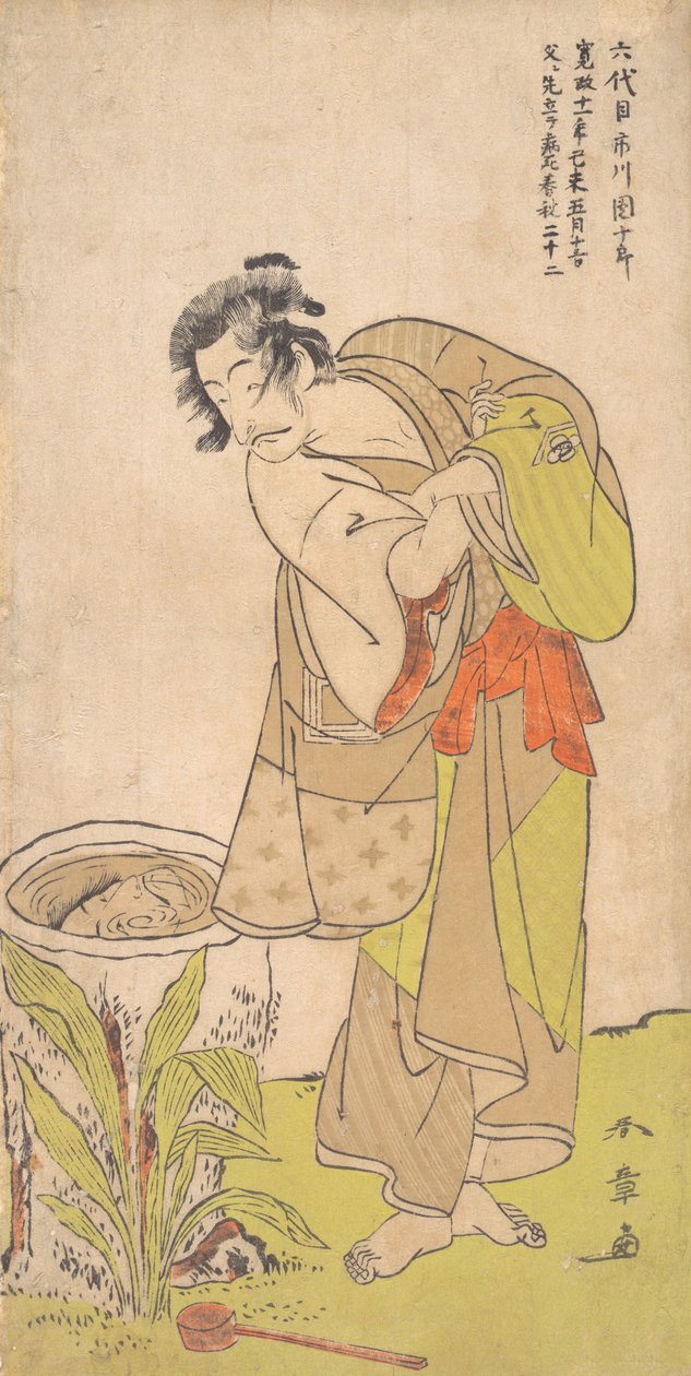 Kabuki ac ja r Ichikawa Dan Juro V, vai mitä? 1773. tekijältä Shunsho
