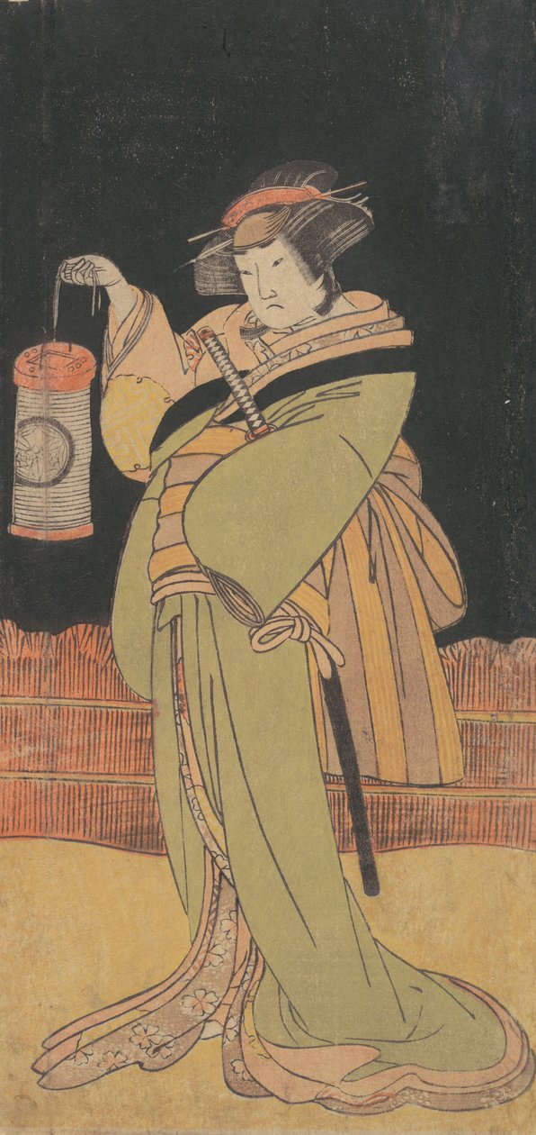 Toinen Yamashita Kinsaku yöllä seisovana naisena, n. 1779. tekijältä Shunsho