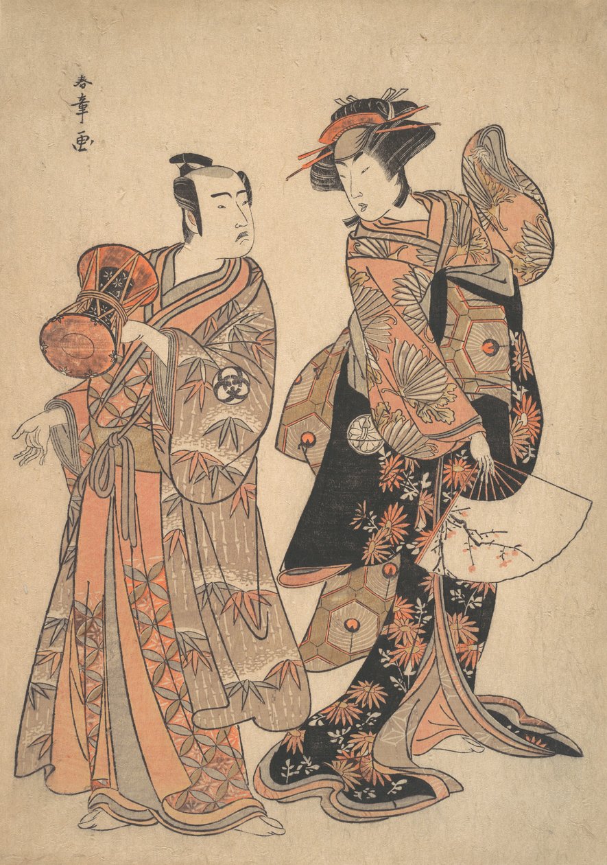 Te t rd Segawa Kiku no Onna com a Ochiyo Idea Band Mitsukoro com a antiamericà, 5è mes, 1781. doctor fin sh tekijältä Shunsho