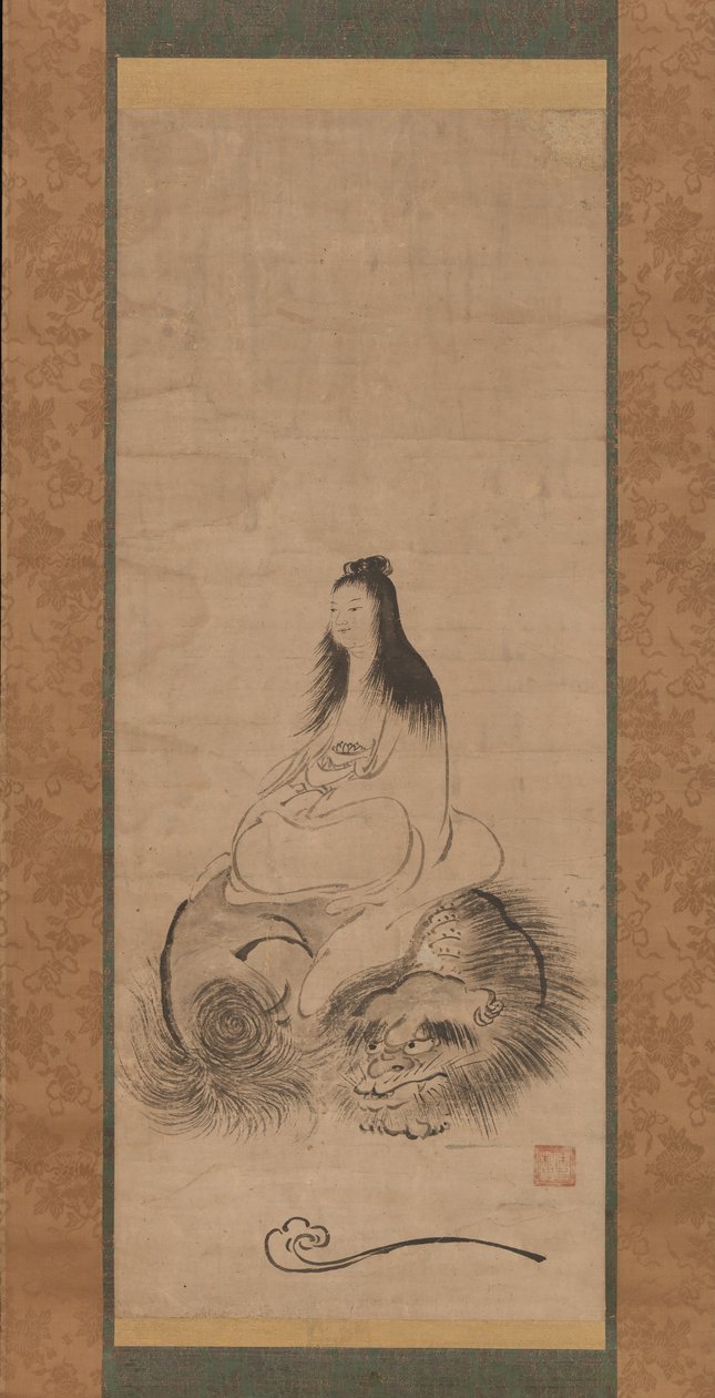 Monju on a Lion, 1400-luvun loppu. tekijältä Shusei