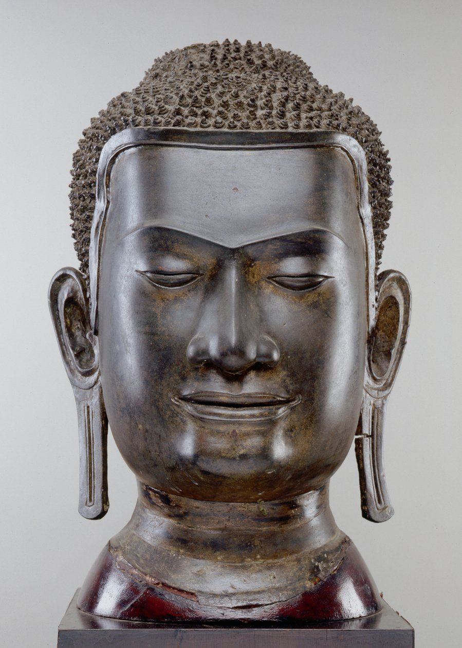 Buddha Head, Ayutthaya kulttuuri, U Thong -tyyli (pronssi) tekijältä Siamese School