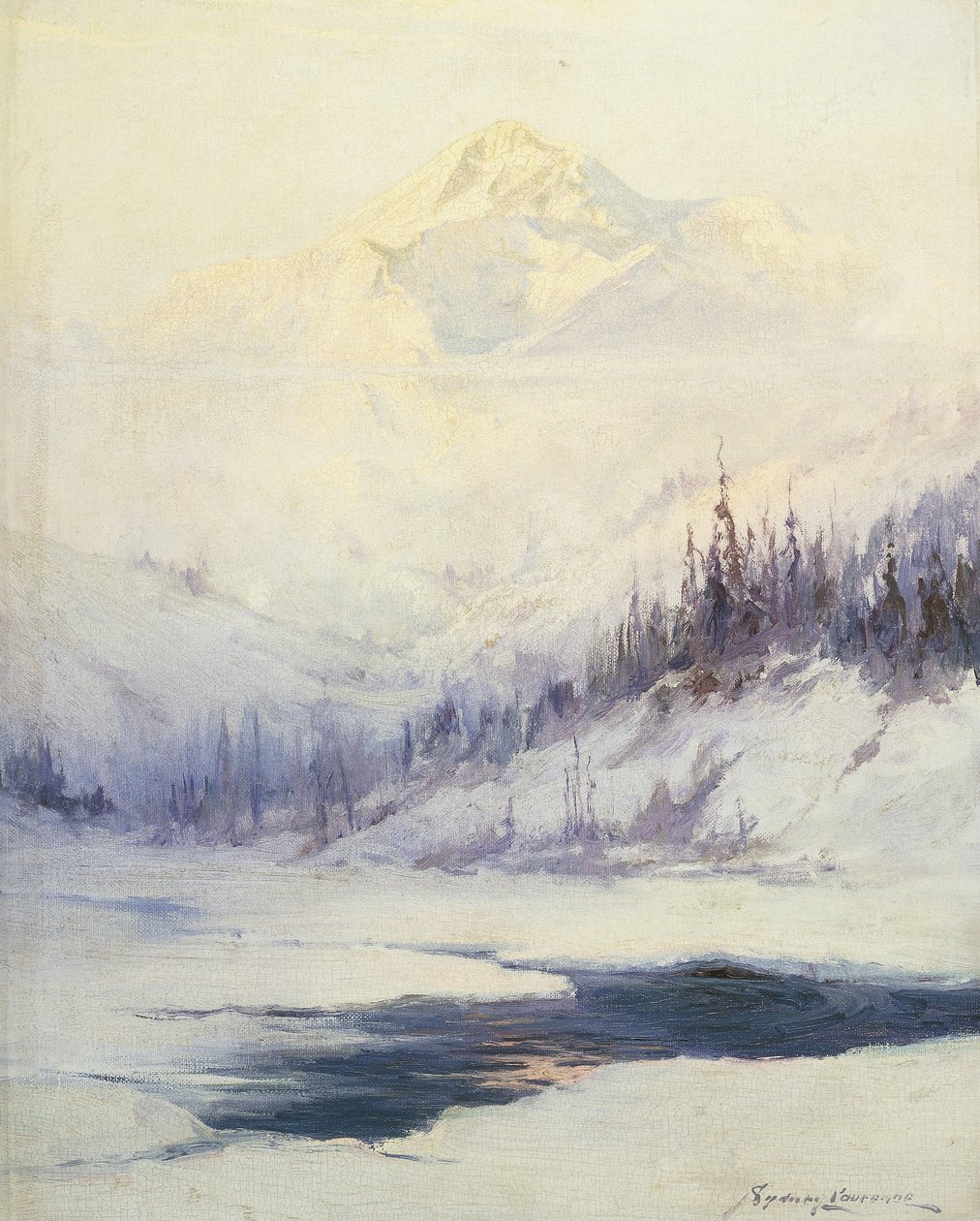 Winter Morning, Mount Mckinley, Alaska tekijältä Sidney Laurence