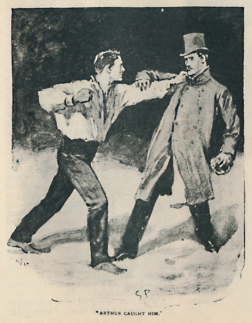 Arthur sai hänet kiinni, 1892 tekijältä Sidney Paget