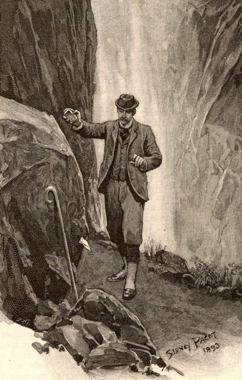 Kuvitus "Sherlock Holmesin seikkailuista" tekijältä Sidney Paget