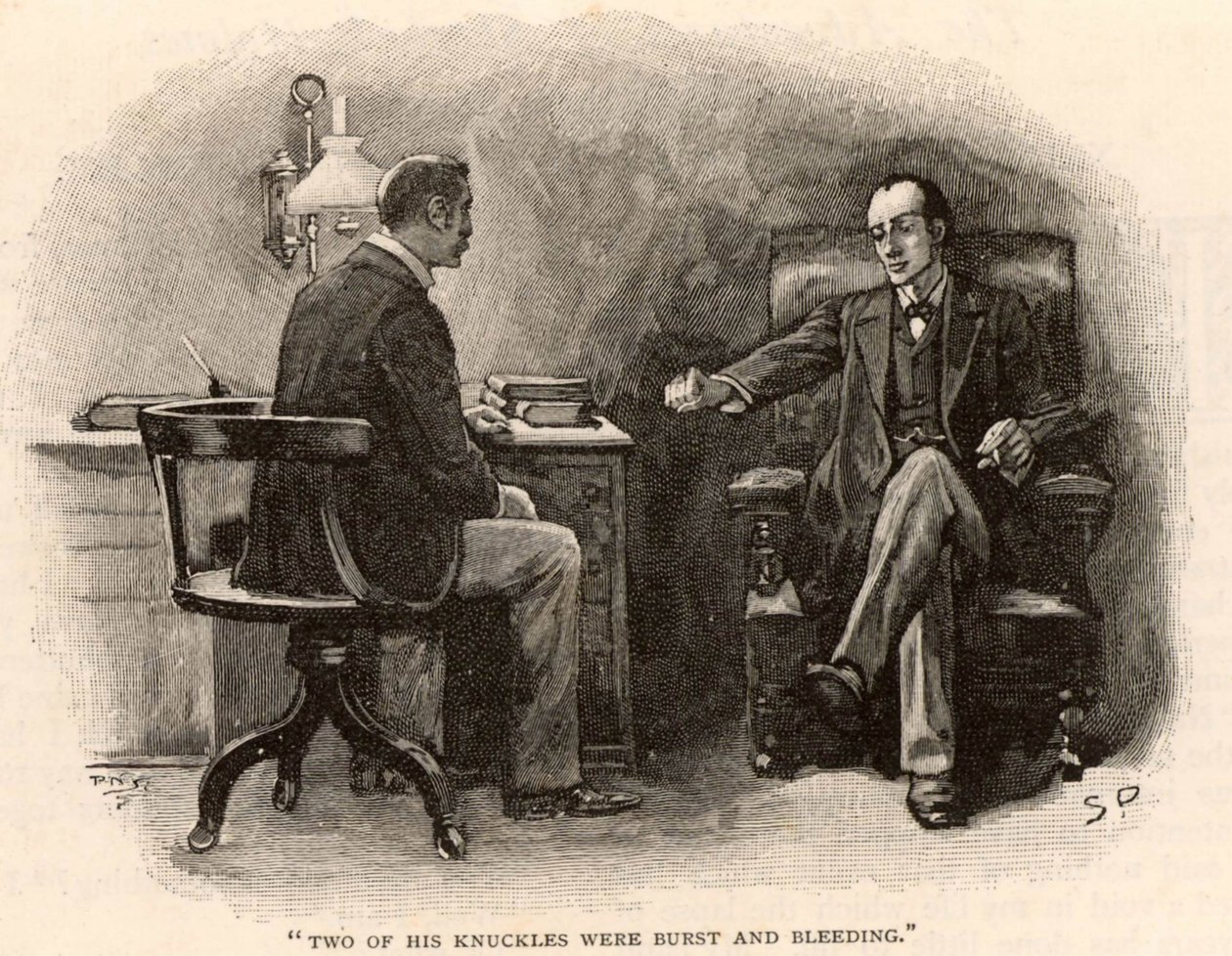 Sherlock Holmes - Viimeisen ongelman seikkailu tekijältä Sidney Paget
