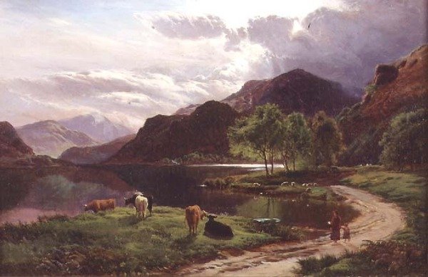 Ilta (öljy kankaalle) tekijältä Sidney Richard Percy