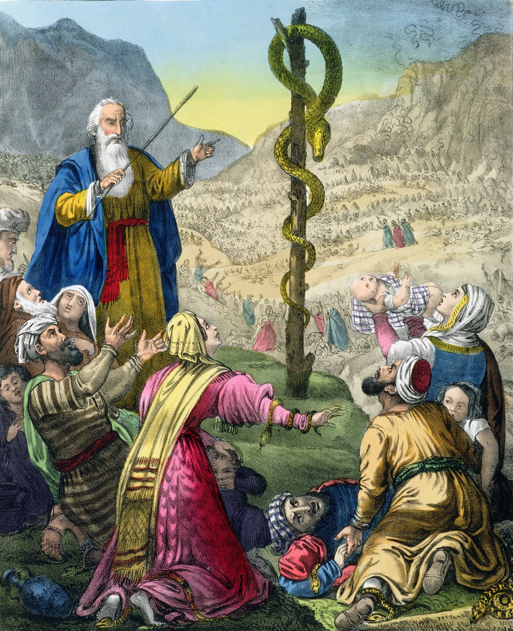 The Brazen Serpent, Edward Goverin painamasta Raamatusta 1870-luvulla tekijältä Siegfried Detler Bendixen