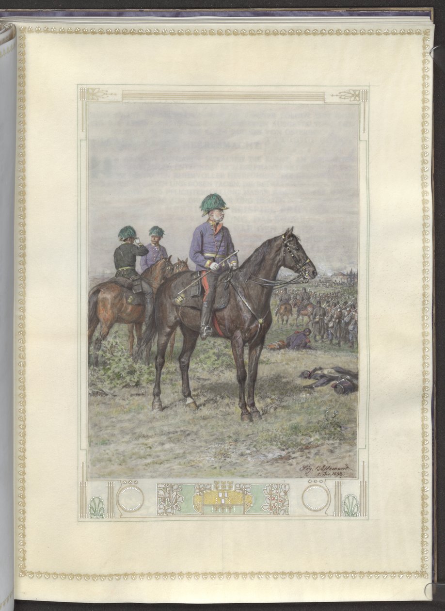 Kunnianosoitus keisari Frans Joosef I:n 50-vuotispäivän kunniaksi 1898 (painettu) tekijältä Siegmund L