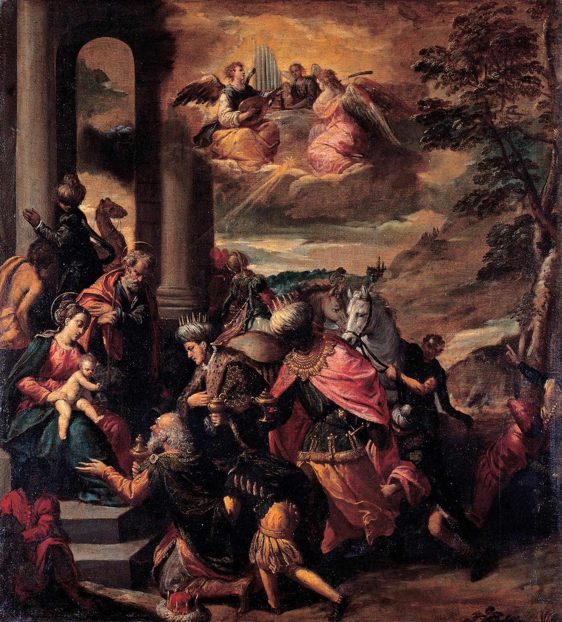 Maagien palvonta, 1580 tekijältä Sigismondo Scarsellino