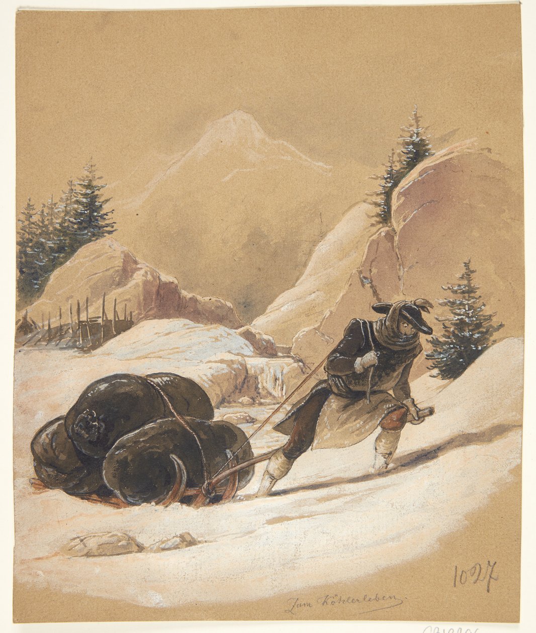 Mies kelkan kanssa tekijältä Sigmund Ferdinand Ritter von Perger