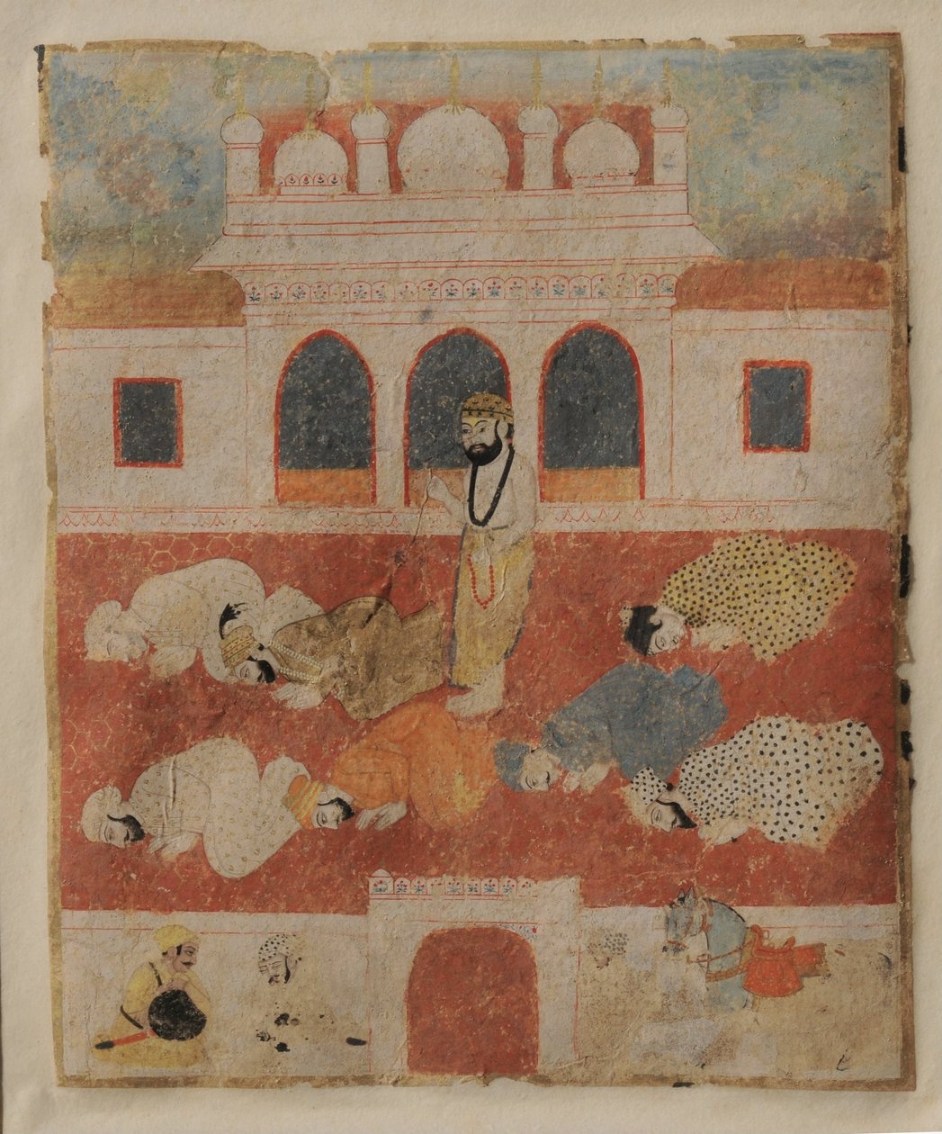 Guru Nanak Dev ji seisoo palvojien keskellä tekijältä Sikh School
